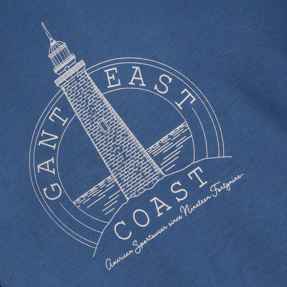 Gant Μπλε T-shirt C Neck - 3G2003425