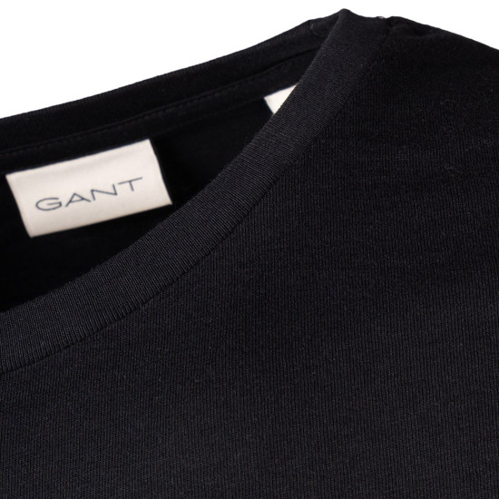 Gant Μαύρη Μπλούζα C Neck - 3G2004058