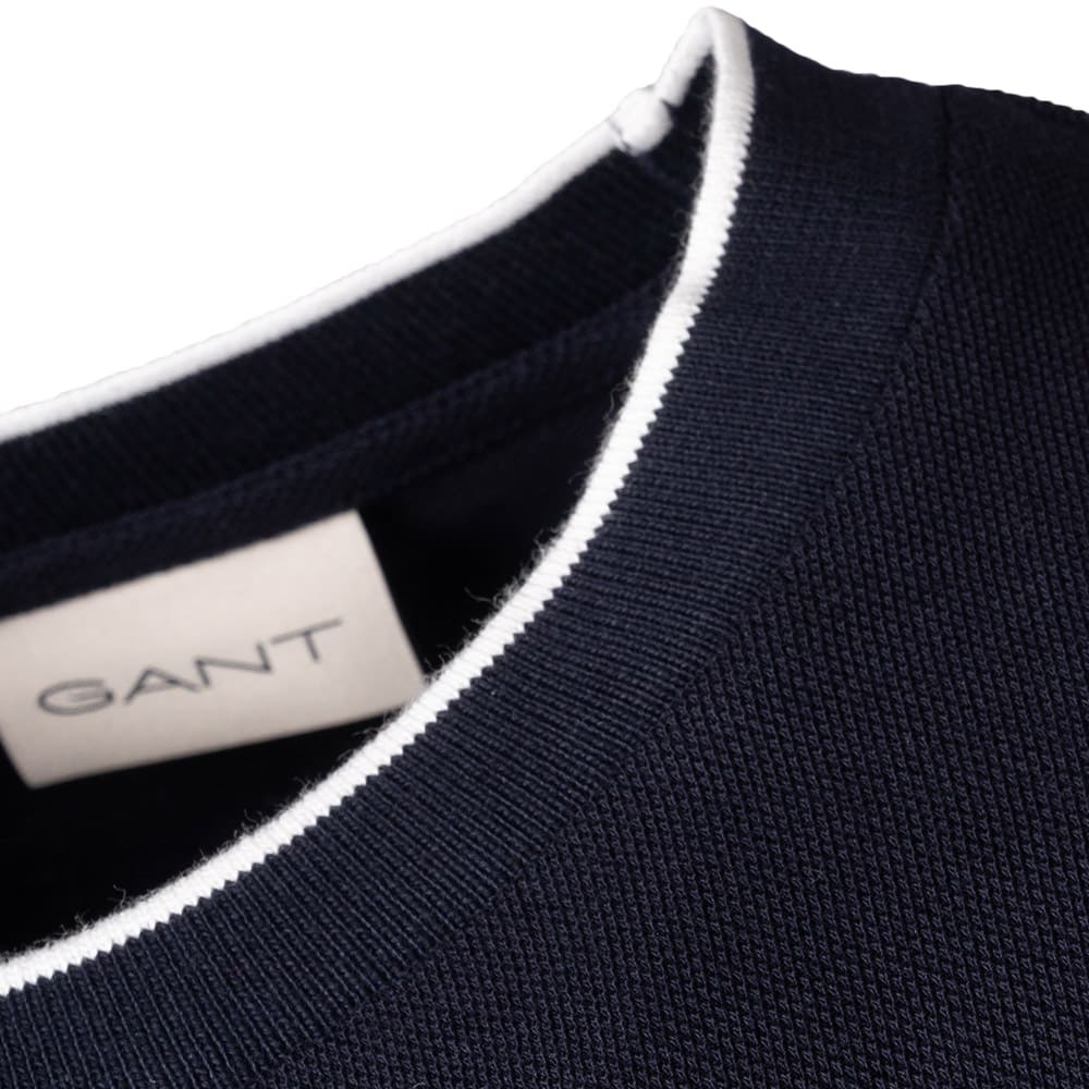 Gant Μπλε T-shirt C Neck - 3G2033019