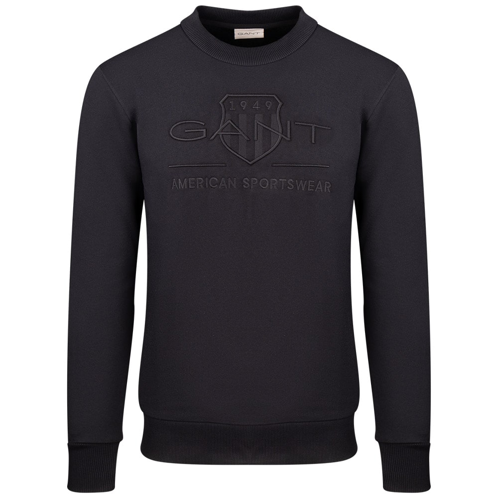 Gant Μαύρο Φούτερ C Neck - 3G2036017