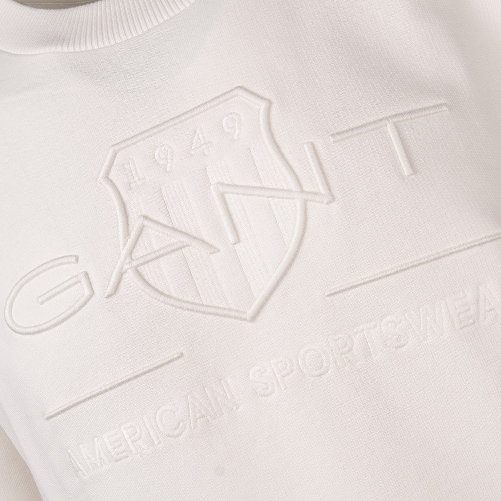 Gant Εκρού Φούτερ C Neck - 3G2036017