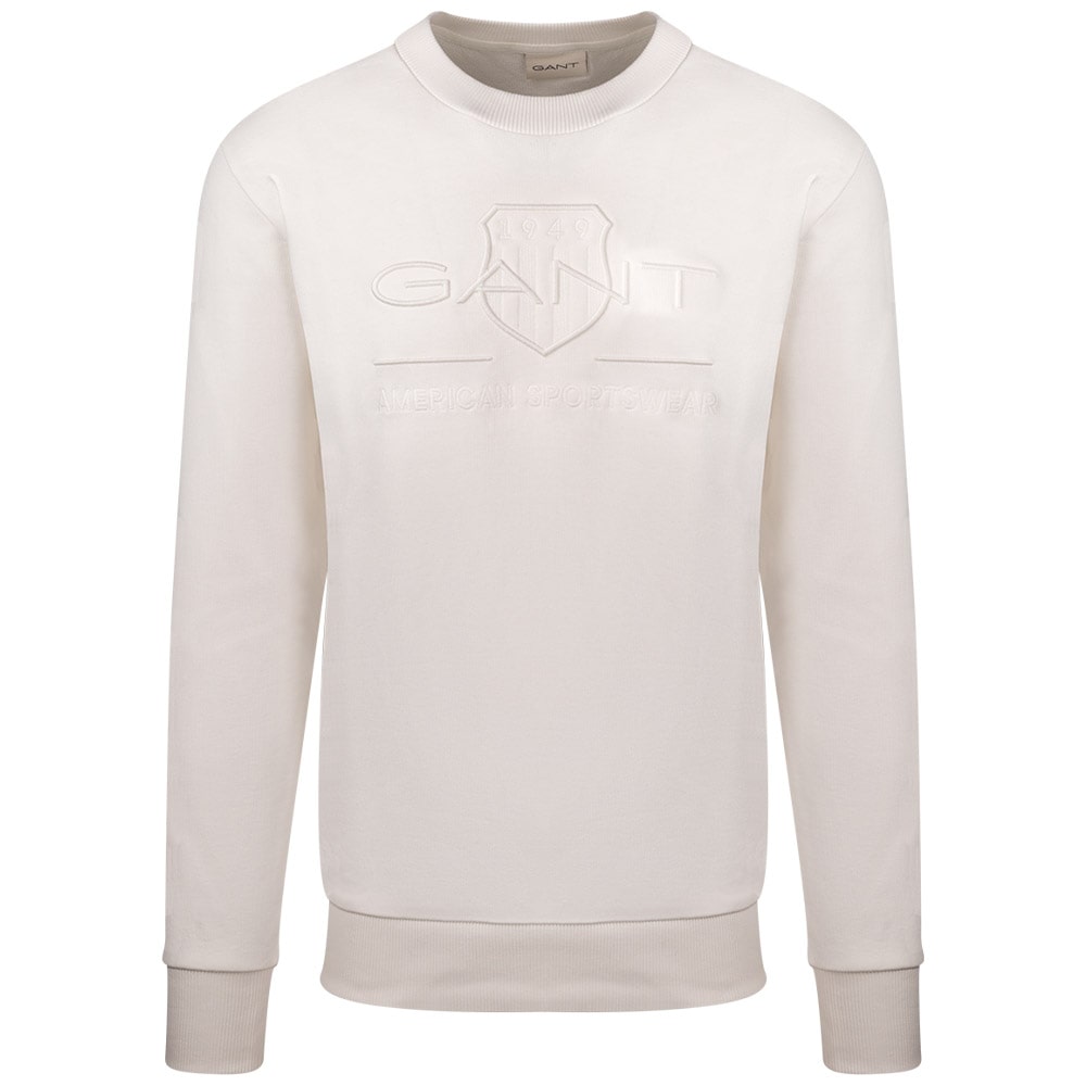 Gant Εκρού Φούτερ C Neck - 3G2036017