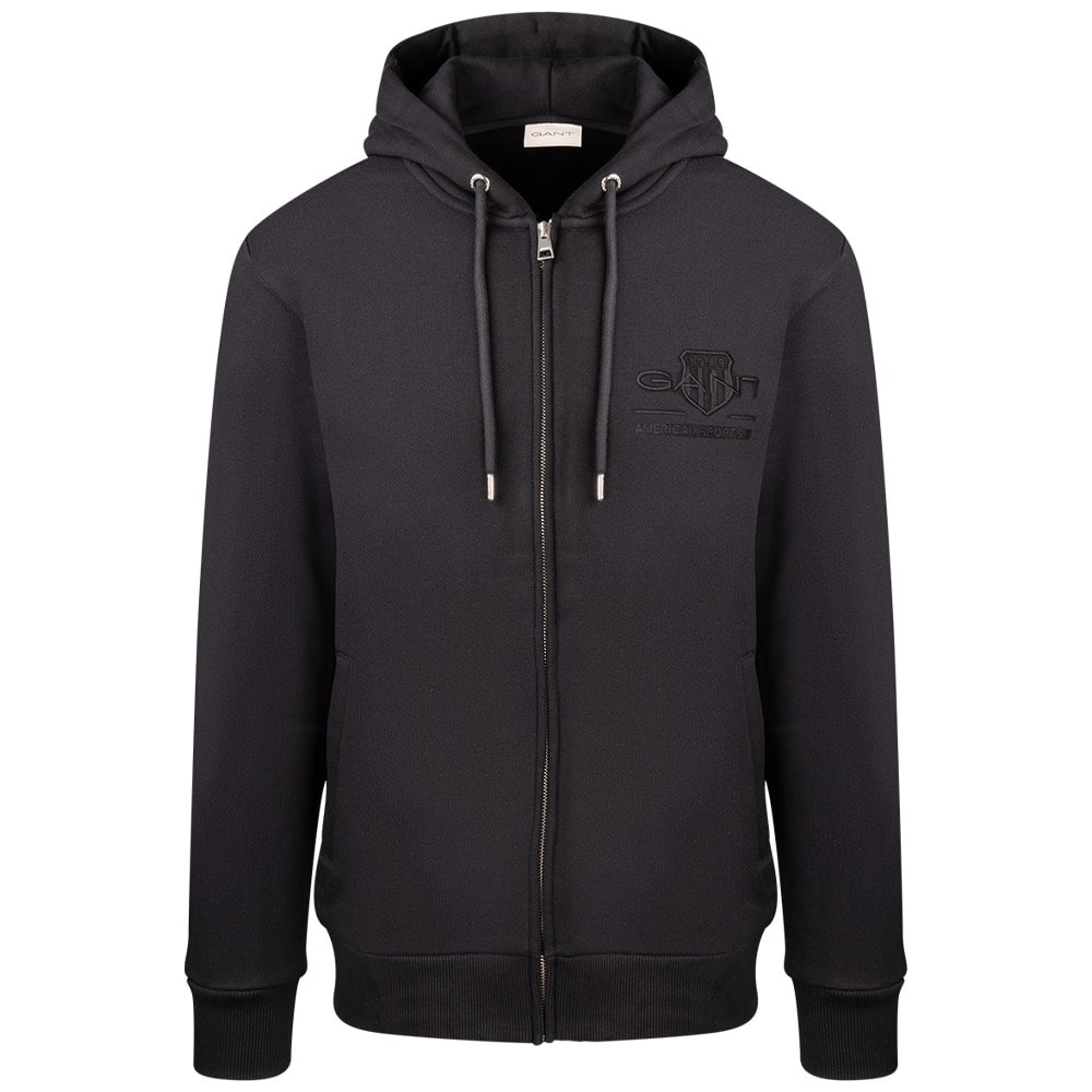 Gant Μαύρη Ζακέτα Hoodie - 3G2037021