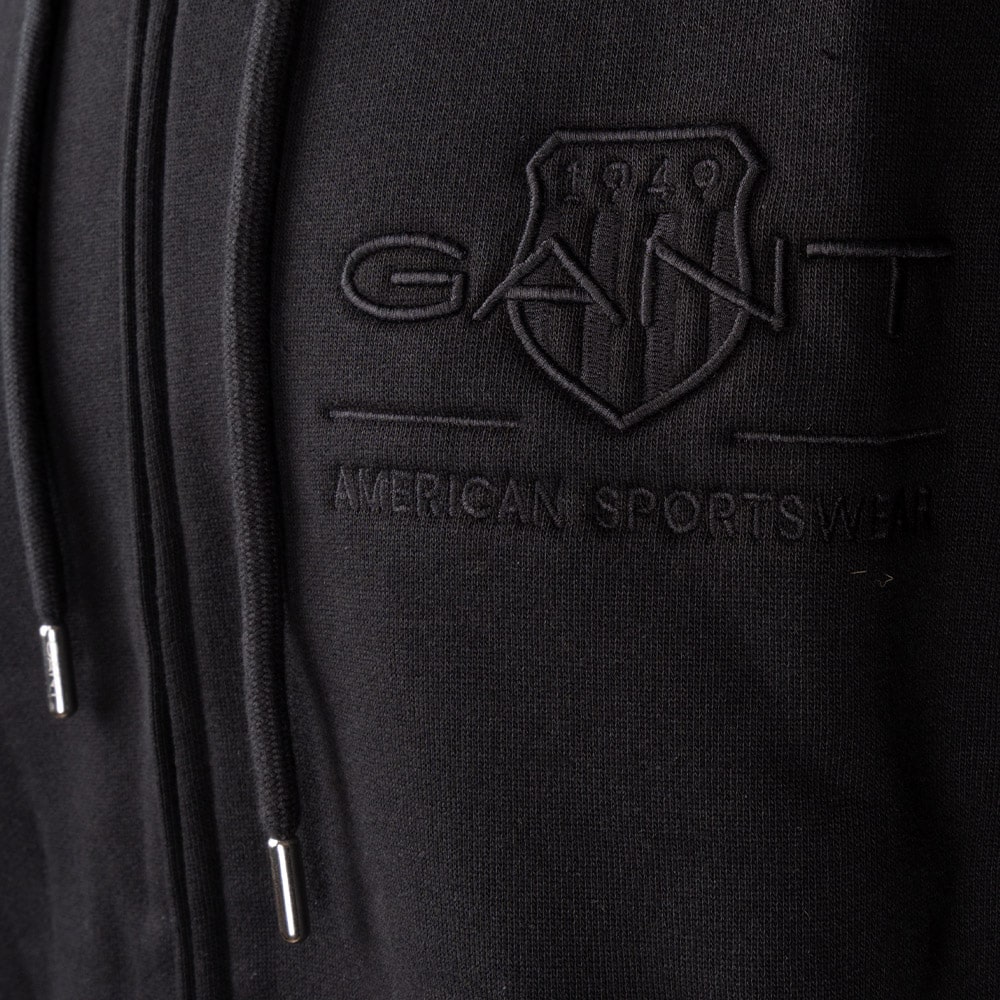 Gant Μαύρη Ζακέτα Hoodie - 3G2037021