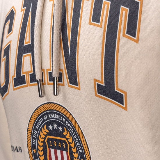 Gant Εκρού Hoodie - 3G2037028