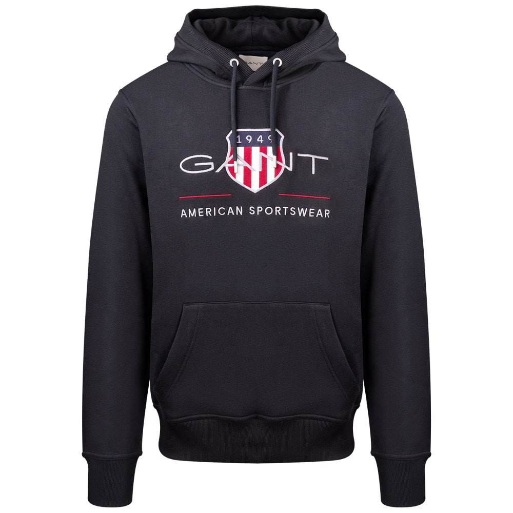 Gant Μαύρο Hoodie - 3G2047082