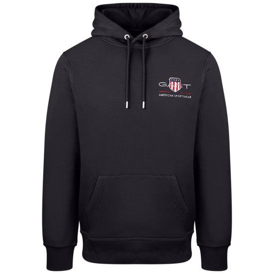 Gant Μαύρο Hoodie - 3G2047084
