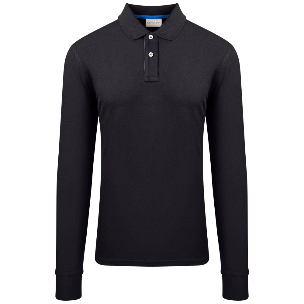 Gant Μαύρο Μακρυμάνικο polo - 3G2065004