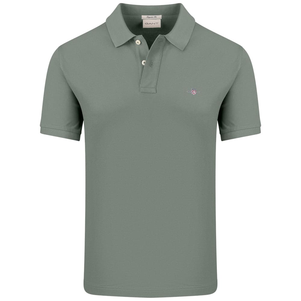 Gant Χακί Κοντομάνικο polo - 3G2210-1
