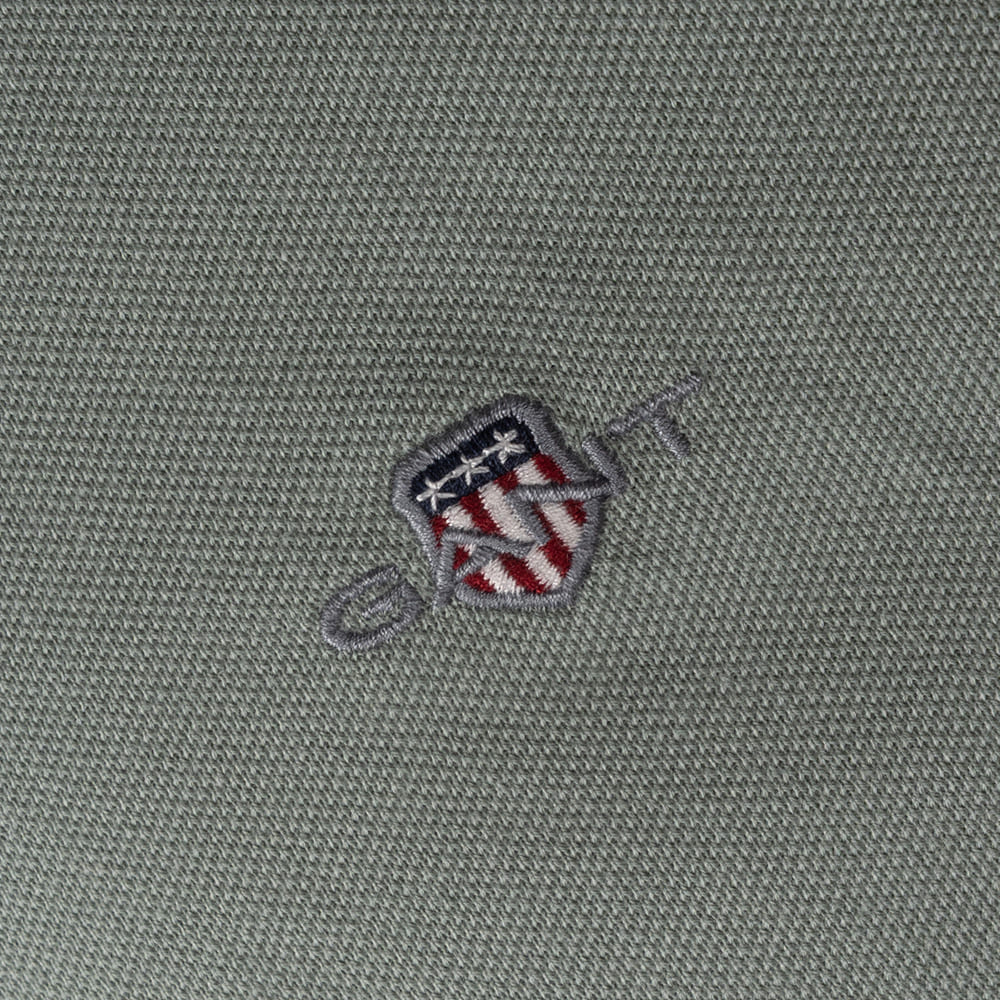 Gant Χακί Κοντομάνικο polo - 3G2210-1