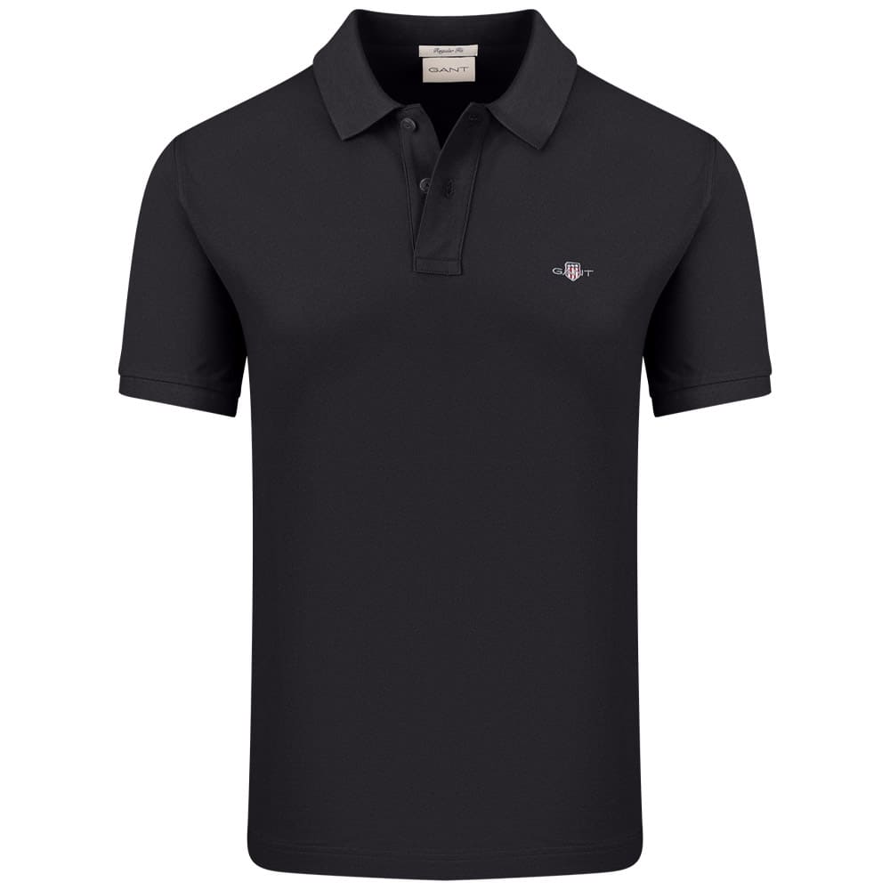 Gant Μαύρο Κοντομάνικο polo - 3G2210-1