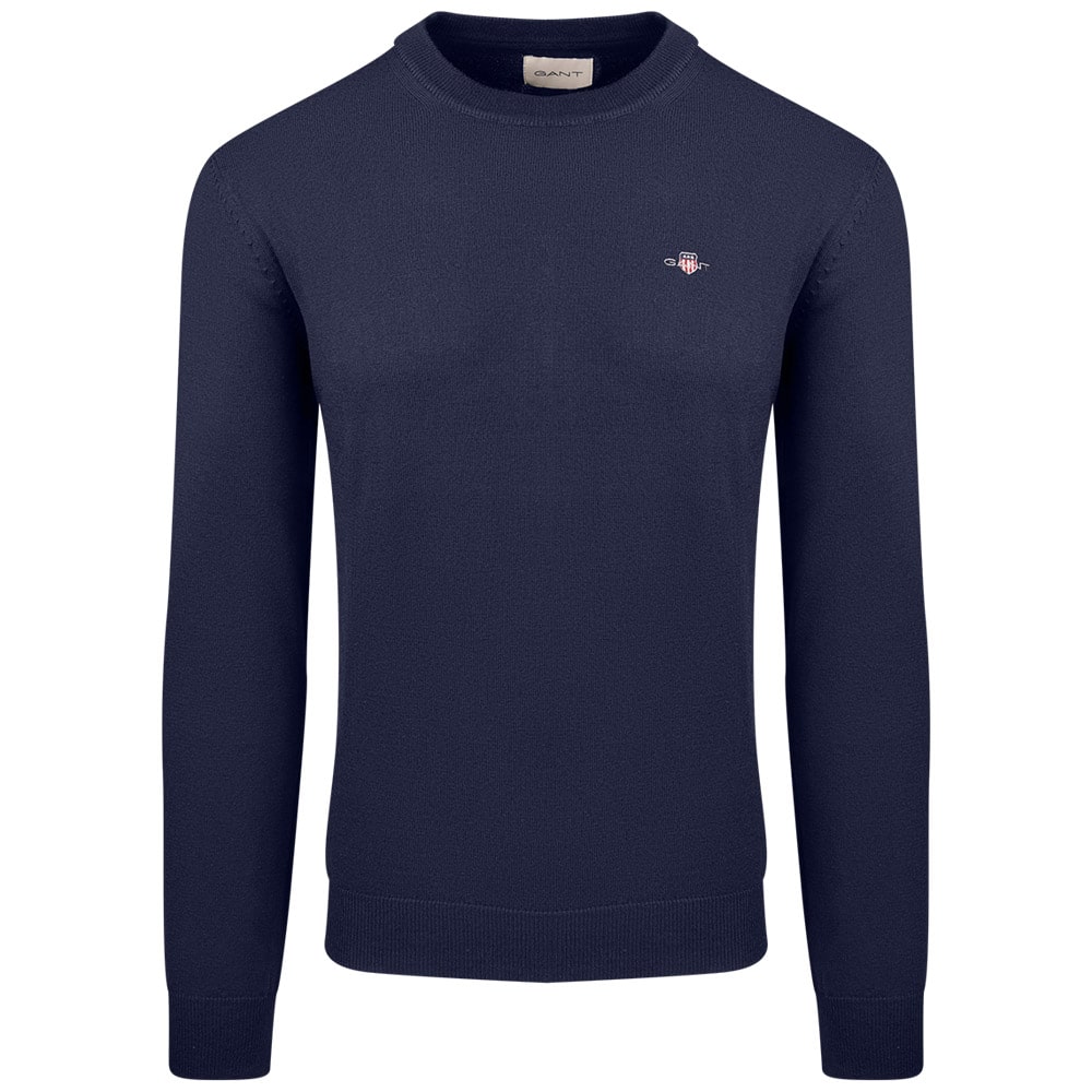 Gant Μπλε Πουλόβερ C Neck - 3G8060068