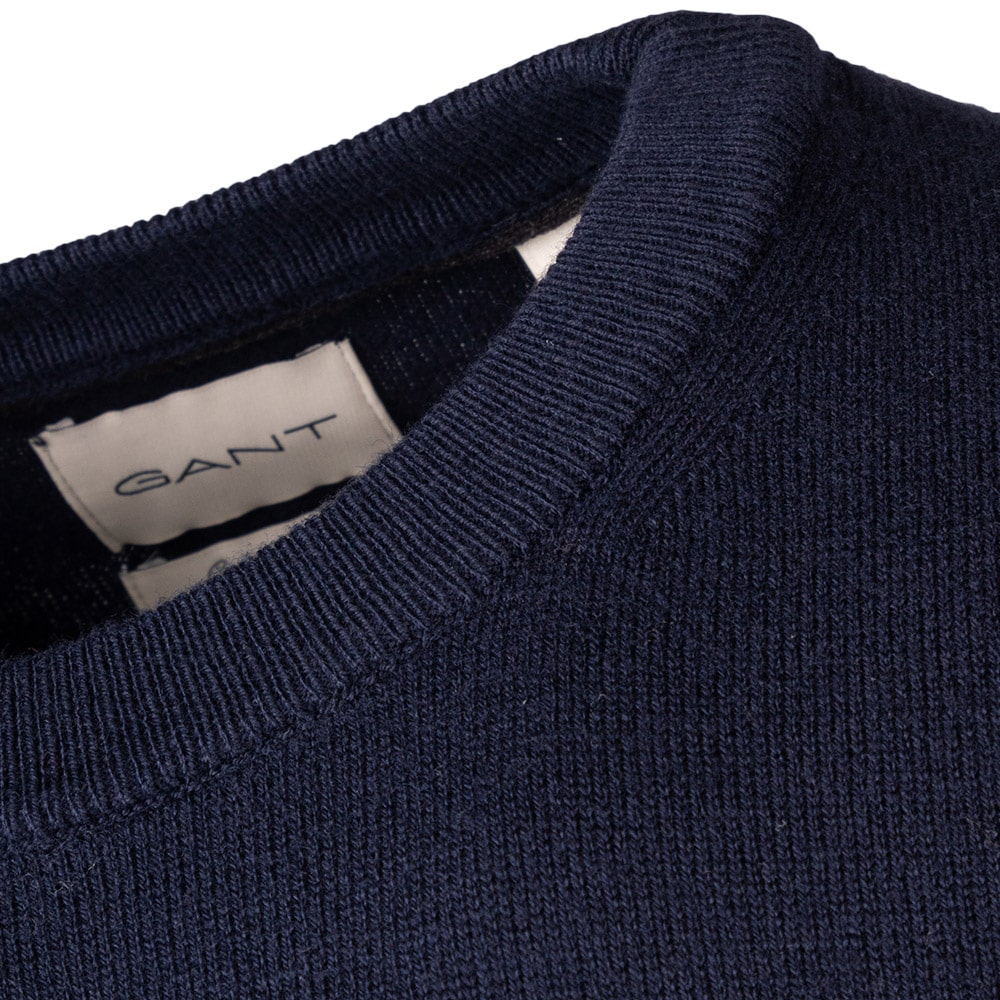 Gant Μπλε Πουλόβερ C Neck - 3G8060068