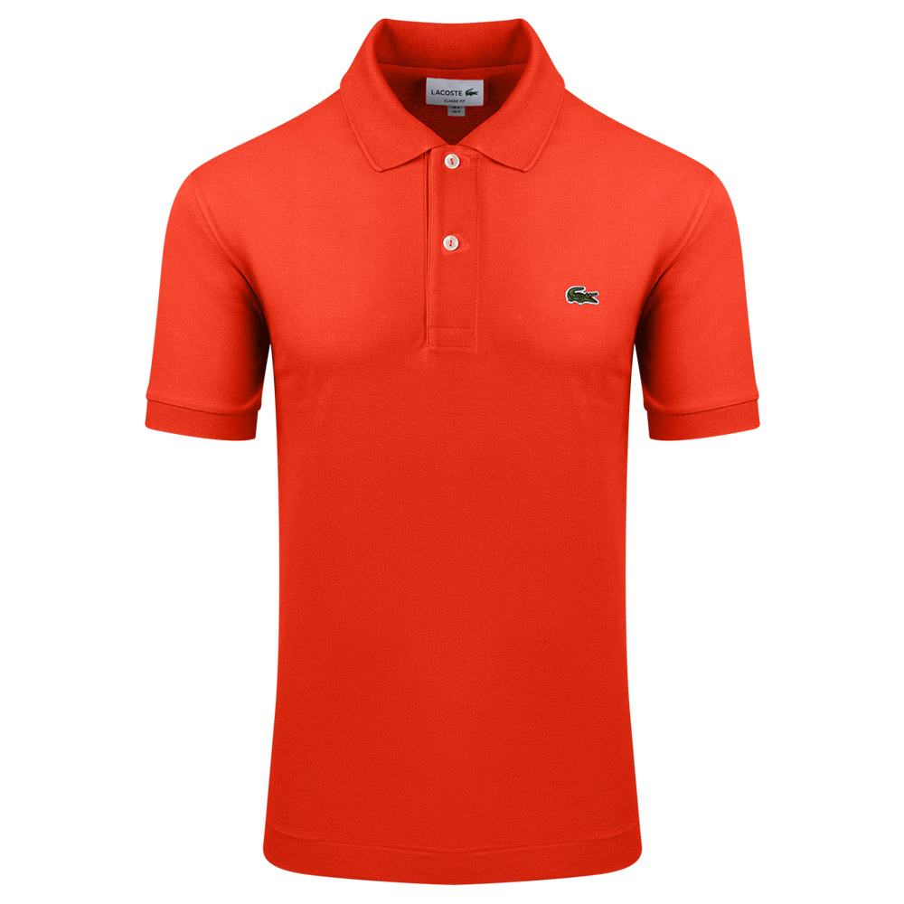 LACOSTE Πορτοκαλί Κοντομάνικο polo - 3L1212