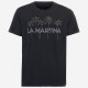 La Martina Μαύρο T-shirt C Neck - 3LMMAR311
