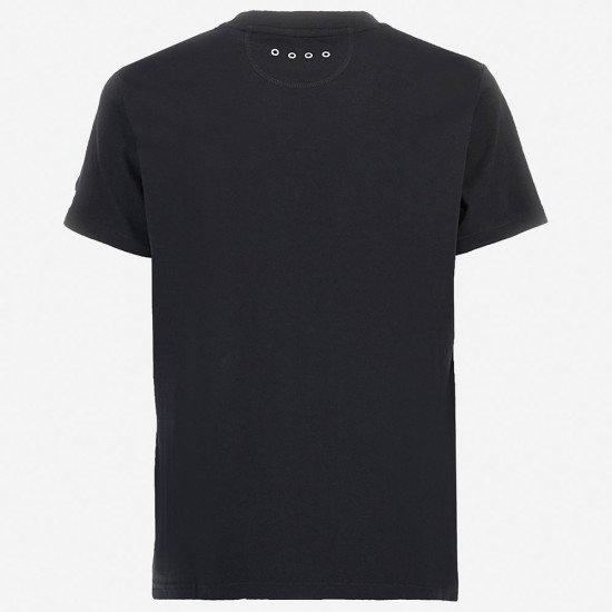 La Martina Μαύρο T-shirt C Neck - 3LMMAR311