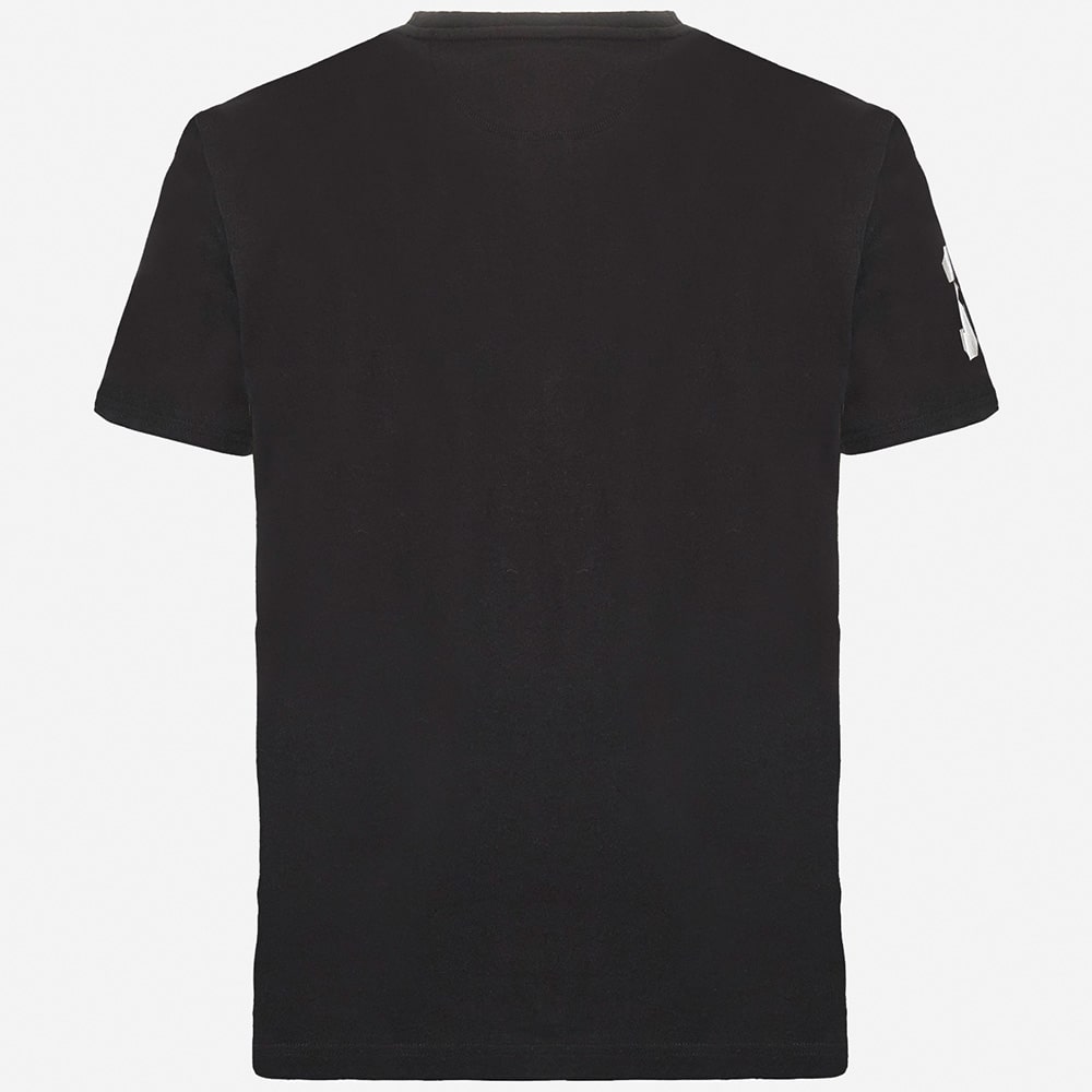 La Martina Μαύρο T-shirt C Neck - 3LMMAR322