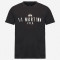 La Martina Μαύρο T-shirt C Neck - 3LMMAR322