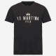 La Martina Μαύρο T-shirt C Neck - 3LMMAR322