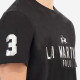 La Martina Μαύρο T-shirt C Neck - 3LMMAR322