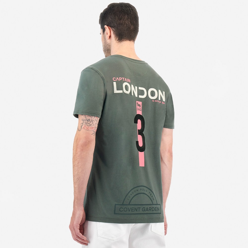 La Martina Πράσινο T-shirt C Neck - 3LMMAR600