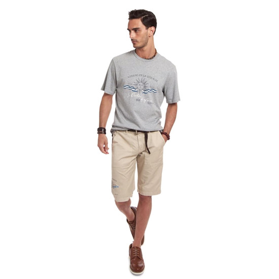 LA MARTINA Γκρι T-shirt C Neck - 3LMRMR015