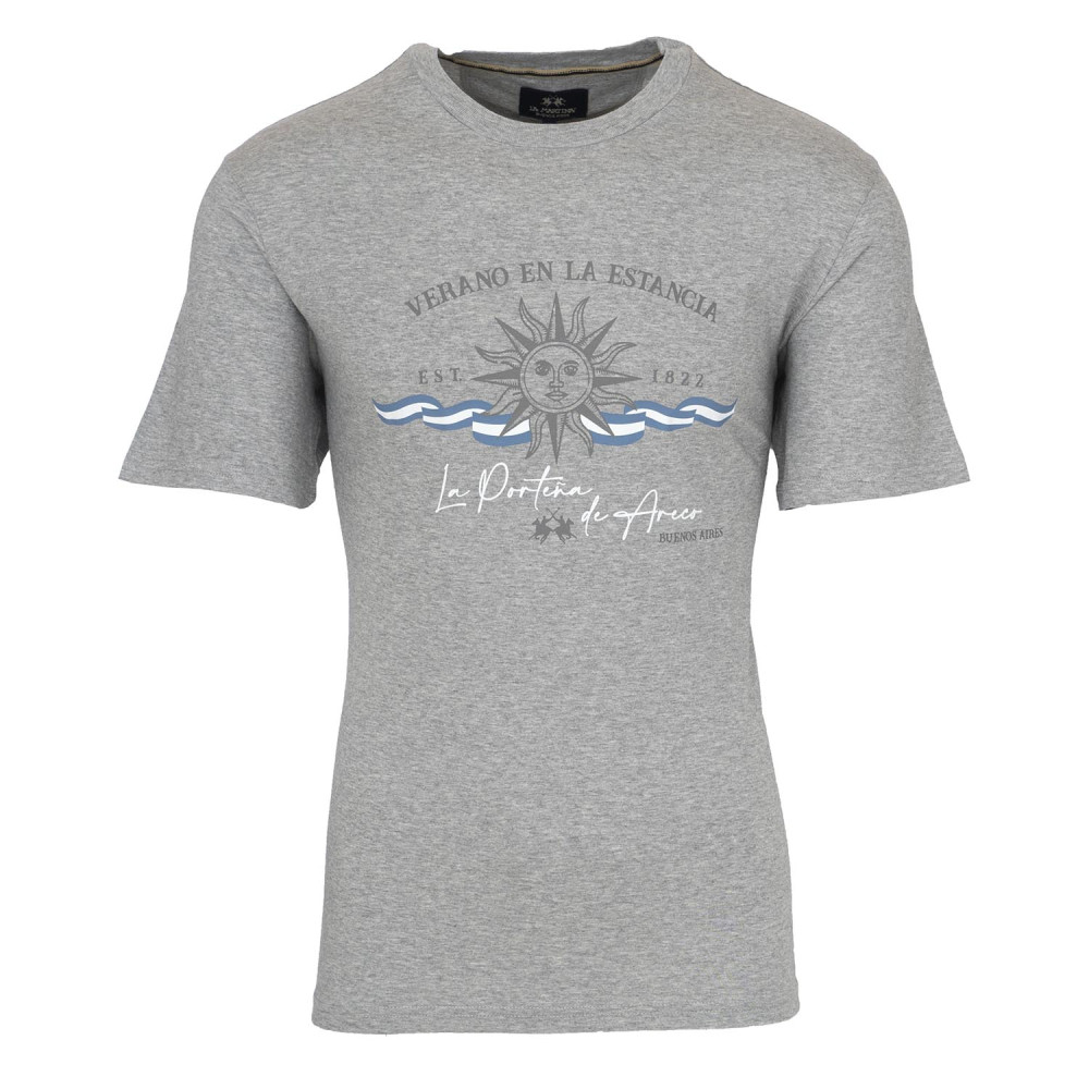 LA MARTINA Γκρι T-shirt C Neck - 3LMRMR015