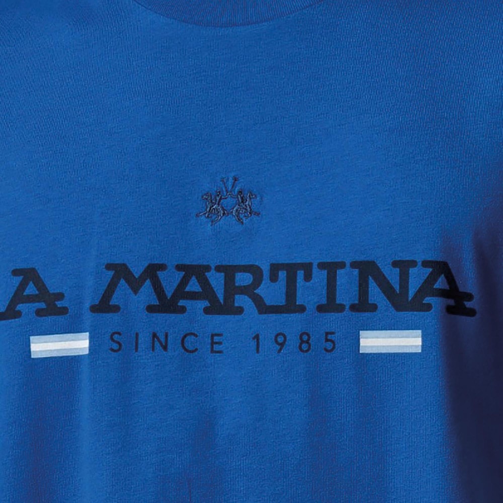 LA MARTINA Γαλάζιο T-shirt C Neck - 3LMRMR020