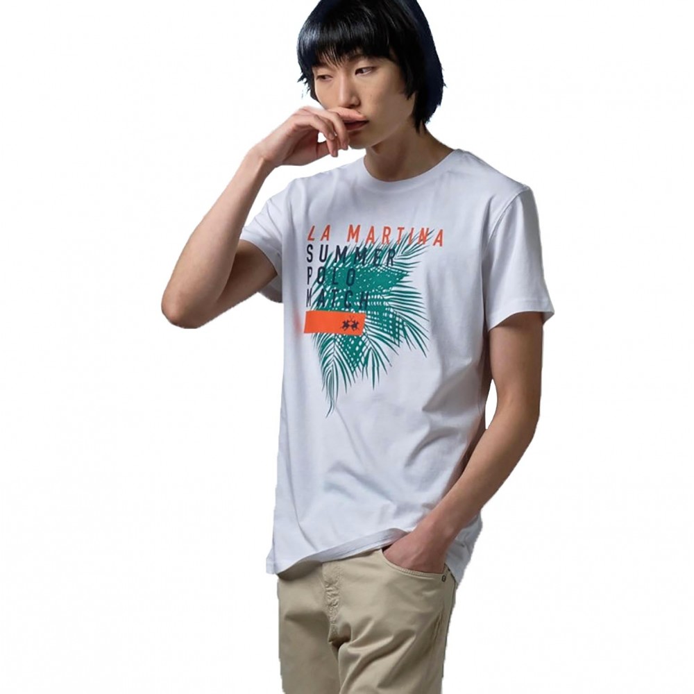 LΑ ΜΑΡΤΙΝΑ Λευκό T-shirt C Neck - 3LMRMR023