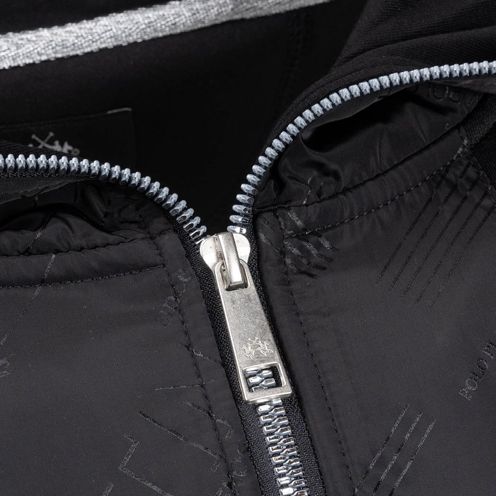 La Martina Μαύρο Hoodie - 3LMUMF317