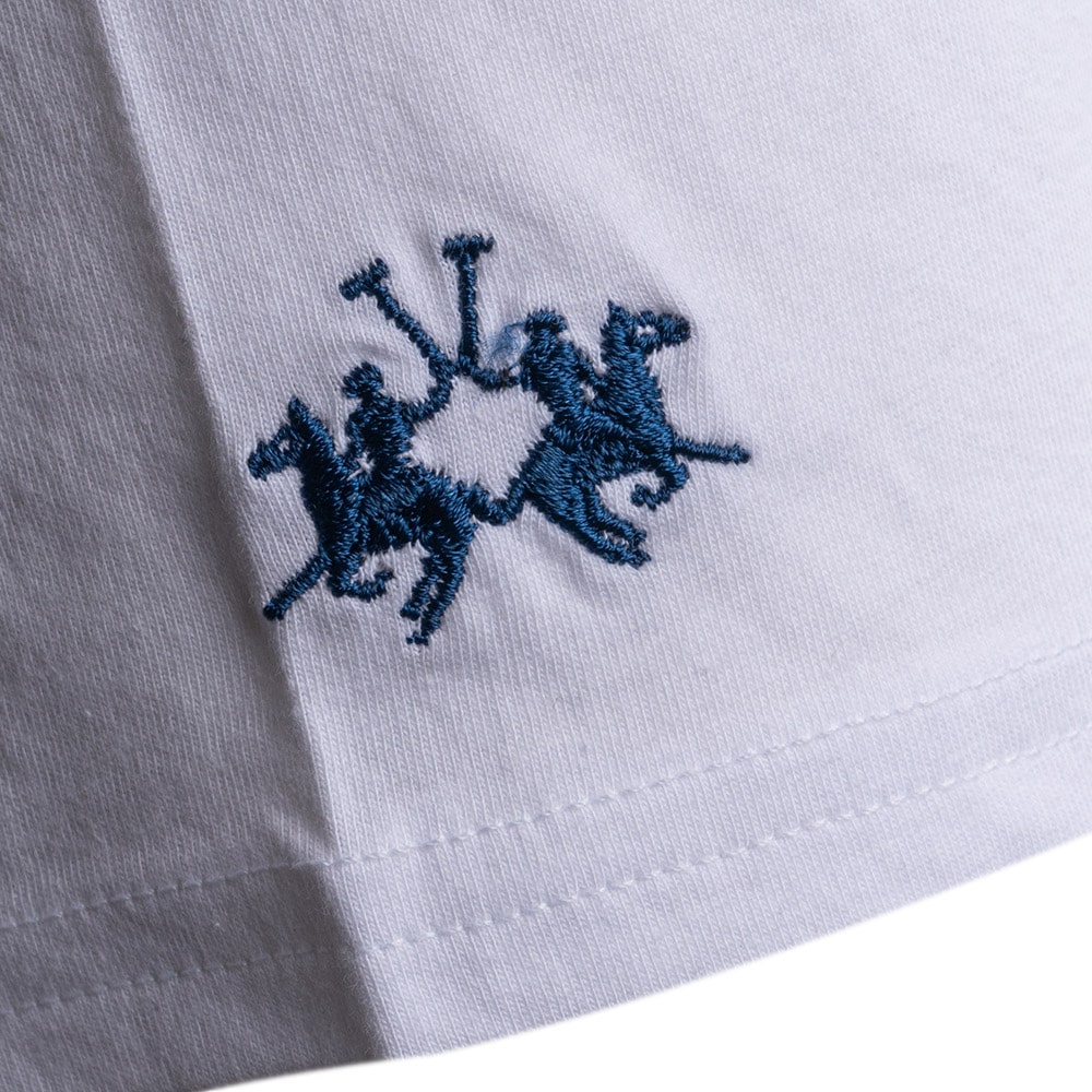 La Martina Λευκό T-shirt C Neck - 3LMVMR323