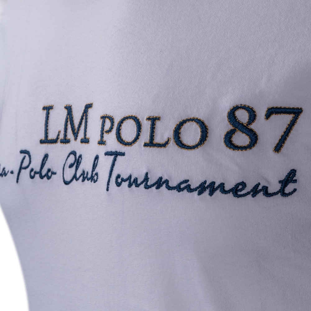 La Martina Λευκό T-shirt C Neck - 3LMVMR323