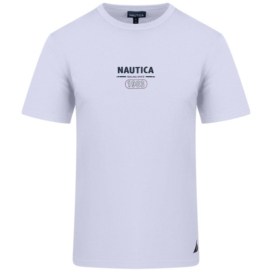 Nautica Λευκό T-shirt C Neck - 3NCN1V03945
