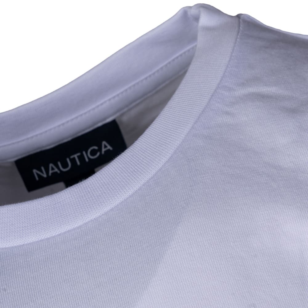 Nautica Λευκό T-shirt C Neck - 3NCN1V03945