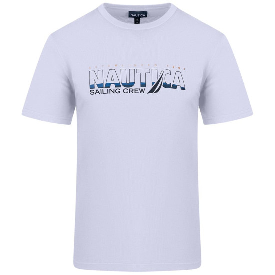 Nautica Λευκό T-shirt C Neck - 3NCN1V03949