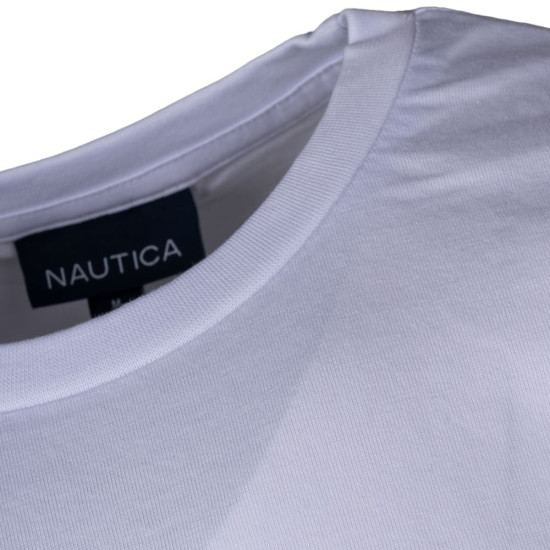 Nautica Λευκό T-shirt C Neck - 3NCN1V03949