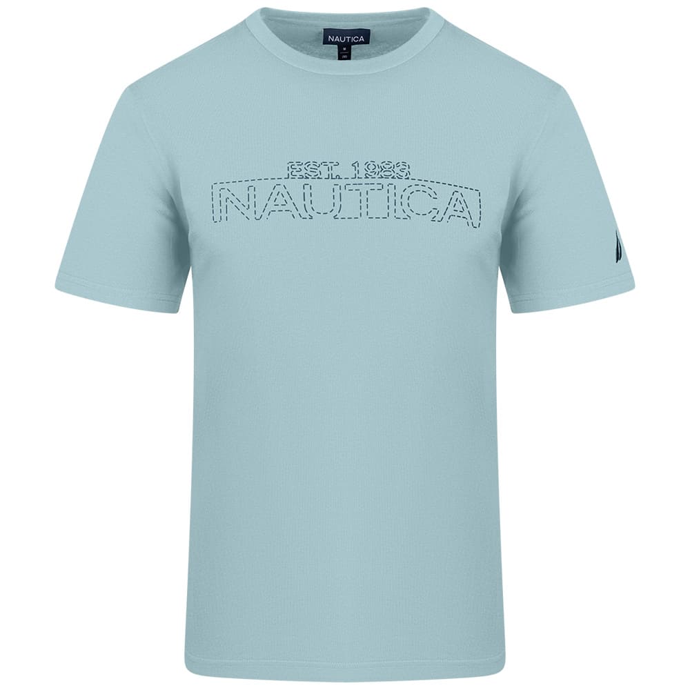Nautica Γαλάζιο T-shirt C Neck - 3NCN1V04019
