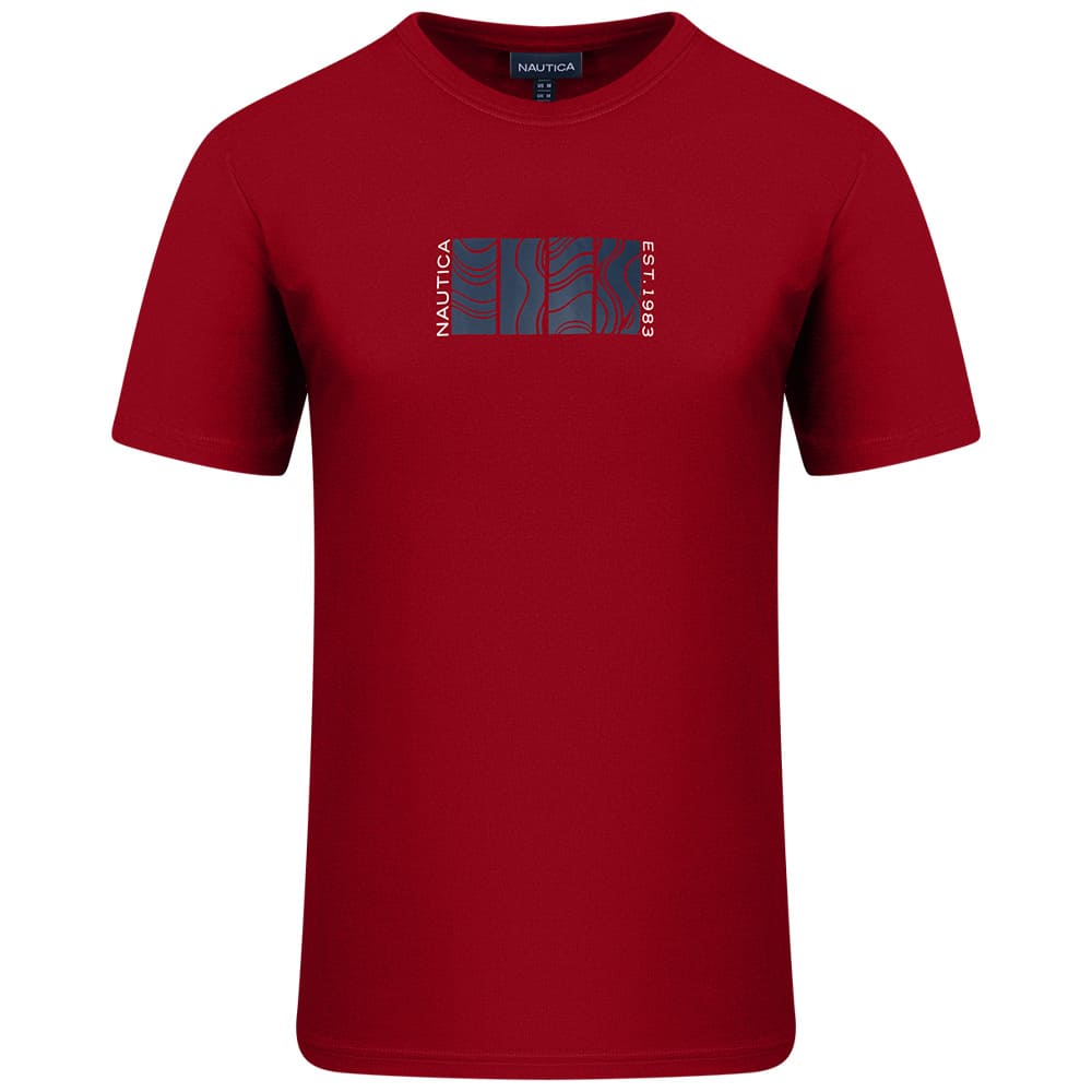 Nautica Κόκκινο T-shirt C Neck - 3NCN1V04026