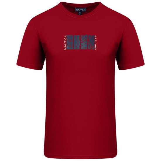 Nautica Κόκκινο T-shirt C Neck - 3NCN1V04026