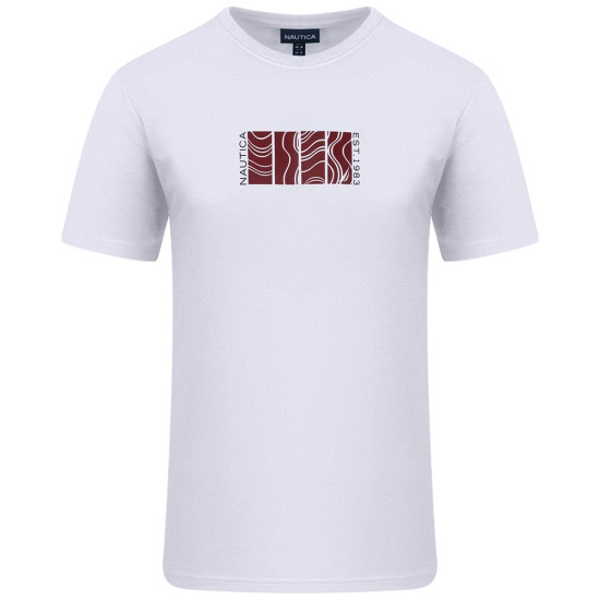 Nautica Λευκό T-shirt C Neck - 3NCN1V04026
