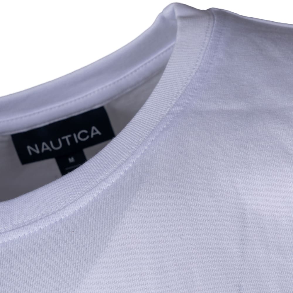 Nautica Λευκό T-shirt C Neck - 3NCN1V04026