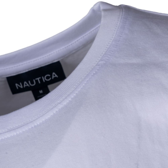 Nautica Λευκό T-shirt C Neck - 3NCN1V04026
