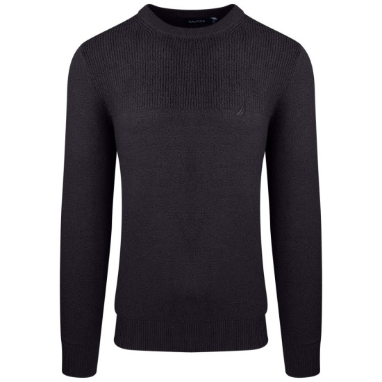 Nautica Μαύρο Πουλόβερ C Neck - 3NCS37102