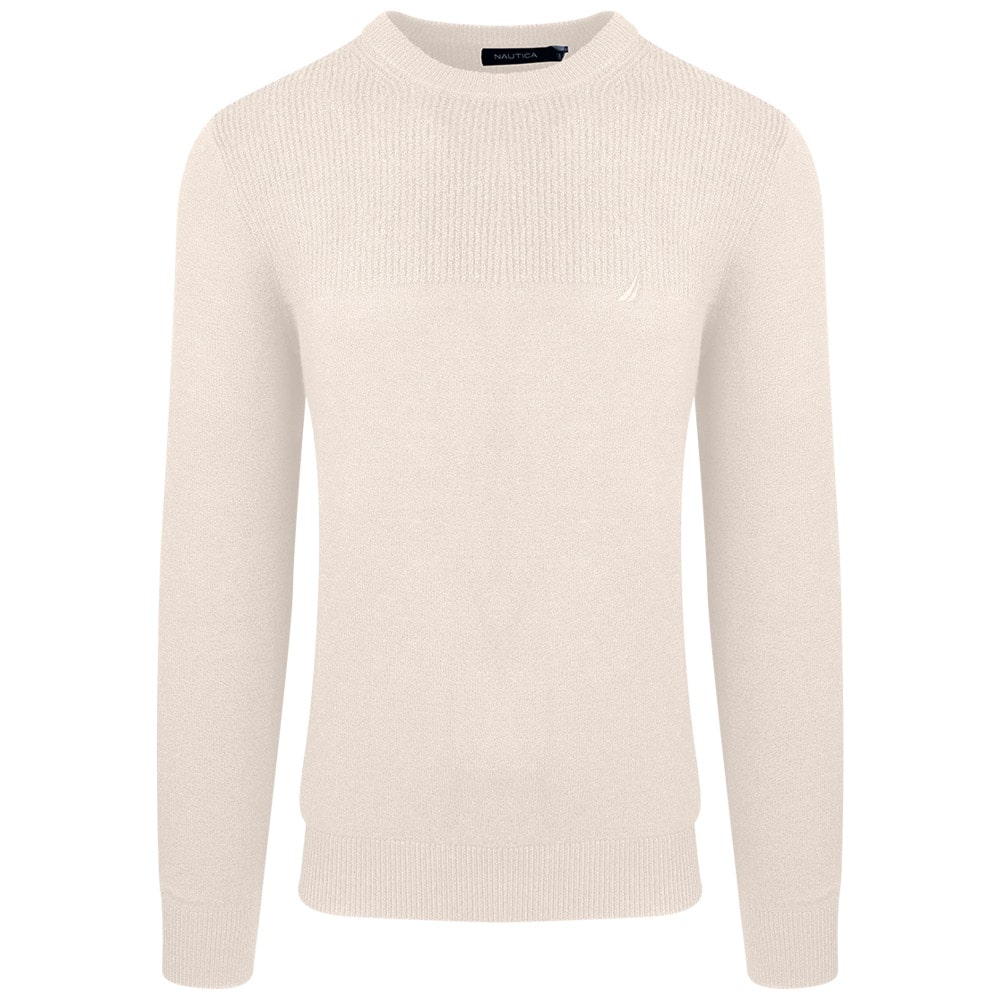 Nautica Εκρού Πουλόβερ C Neck - 3NCS37102