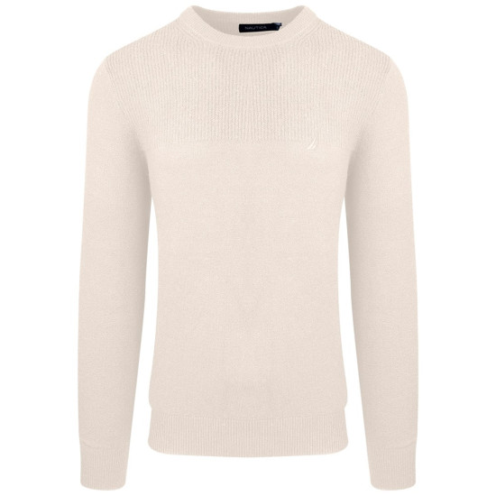 Nautica Εκρού Πουλόβερ C Neck - 3NCS37102