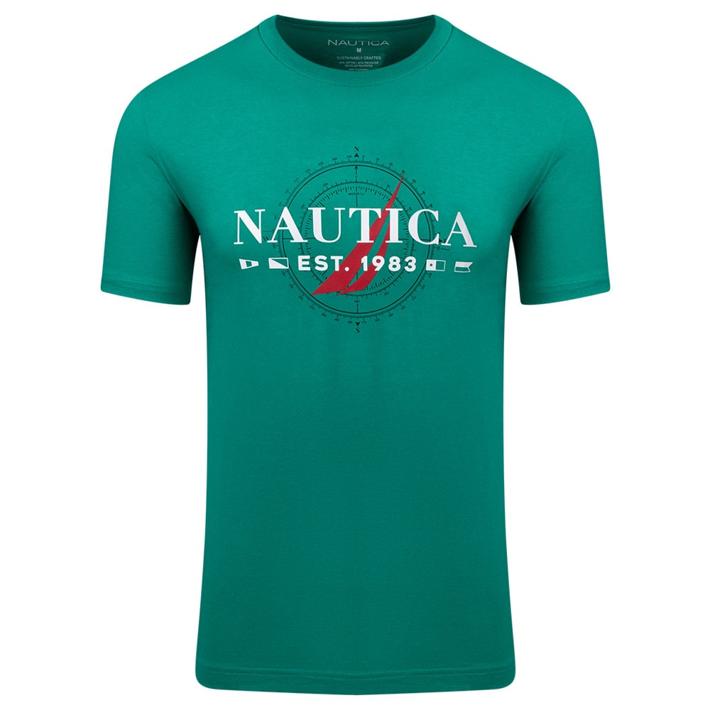Nautica Πράσινο T-shirt Round Neck - 3NCV35700