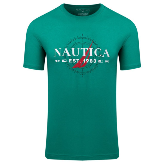 Nautica Πράσινο T-shirt Round Neck - 3NCV35700