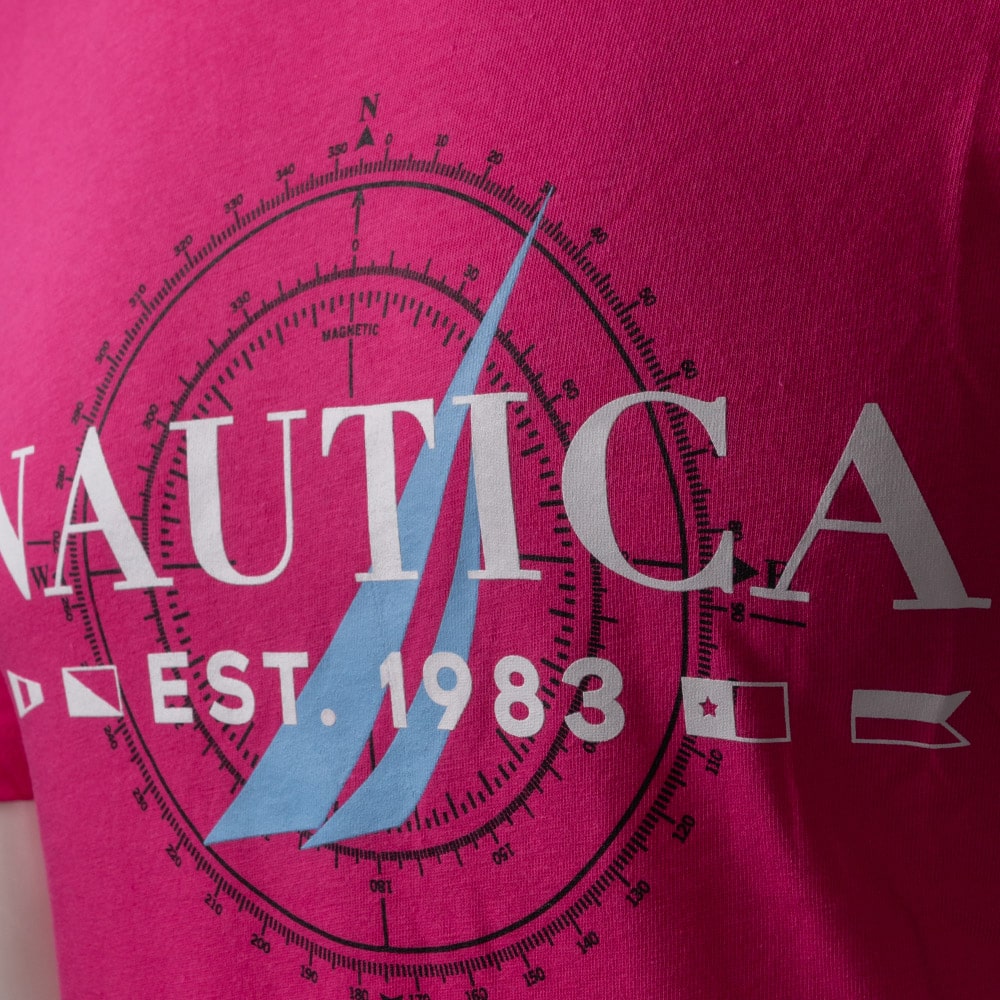 Nautica Φούξια T-shirt Round Neck - 3NCV35700