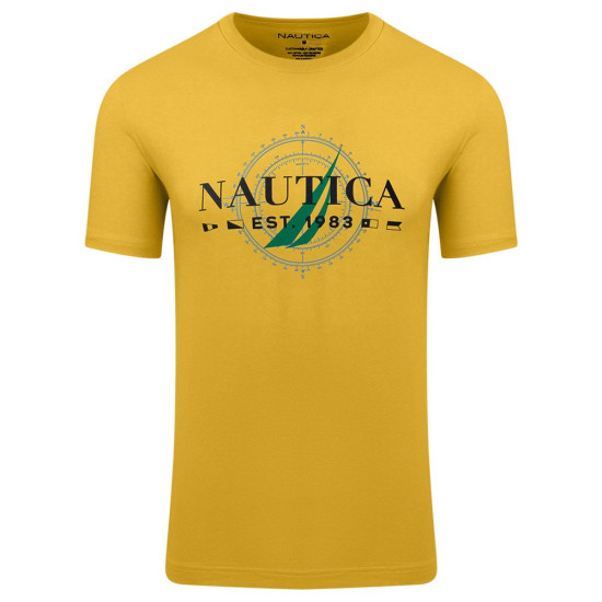 Nautica Κίτρινο T-shirt Round Neck - 3NCV35700