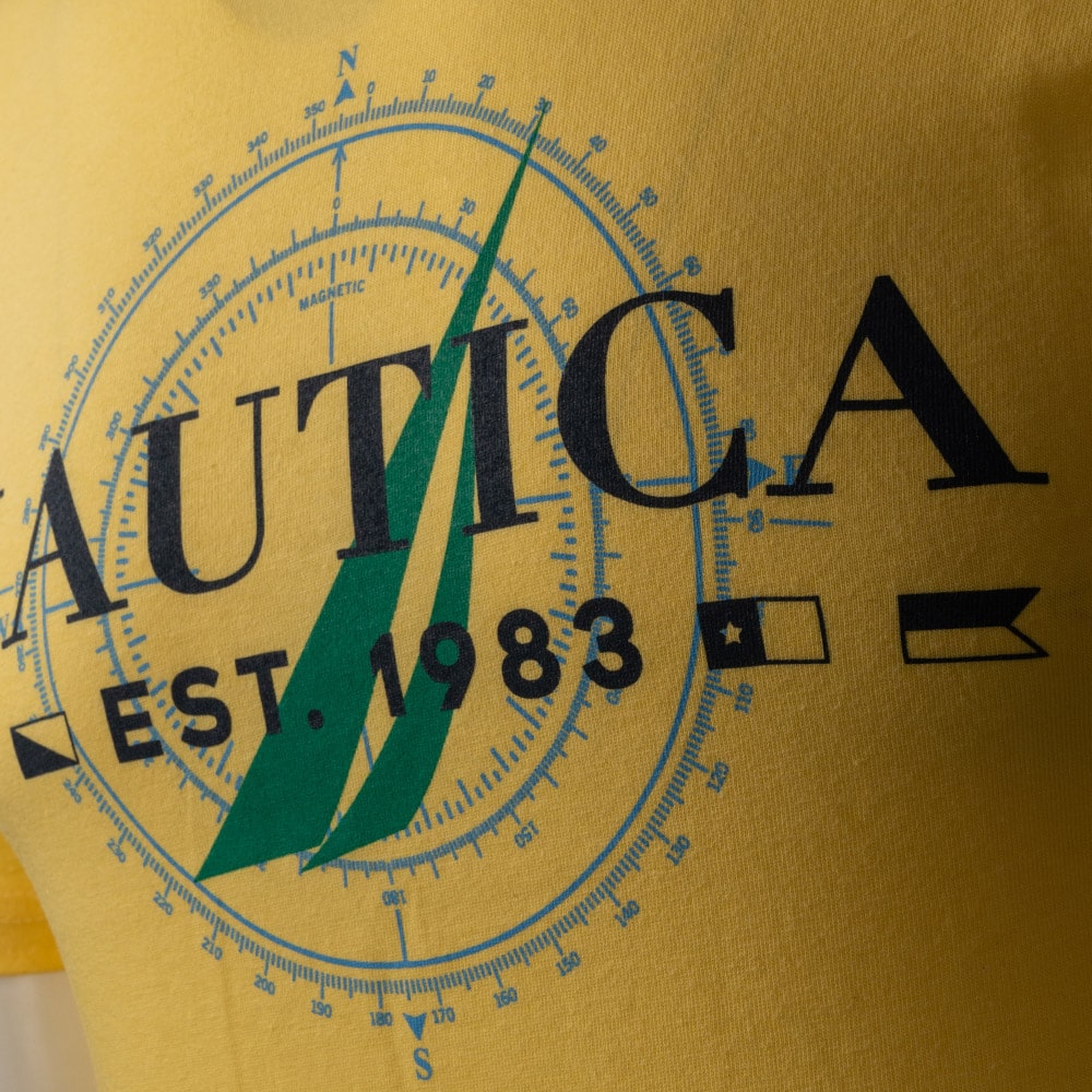 Nautica Κίτρινο T-shirt Round Neck - 3NCV35700